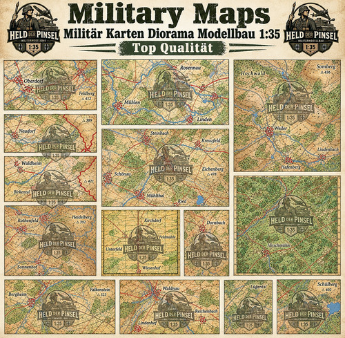 Hochwertige military maps - hochwertige, /