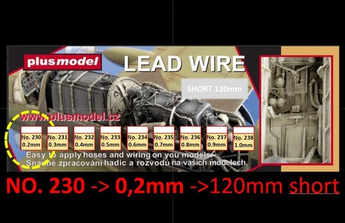 Mw22 plusmodel 230 lead wire - plusmodel,
