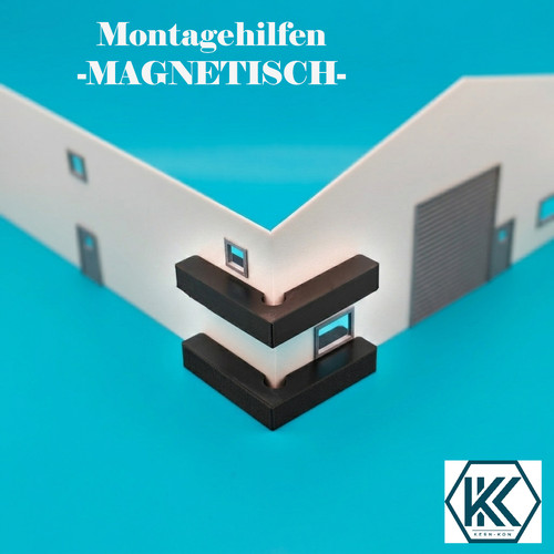 Klebehilfe magnetisch - 90°, |
