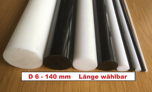 Pom rundstab stab 200mm - stab, l